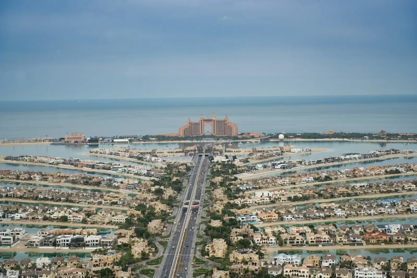 Aerial view of Palm Jumeirah